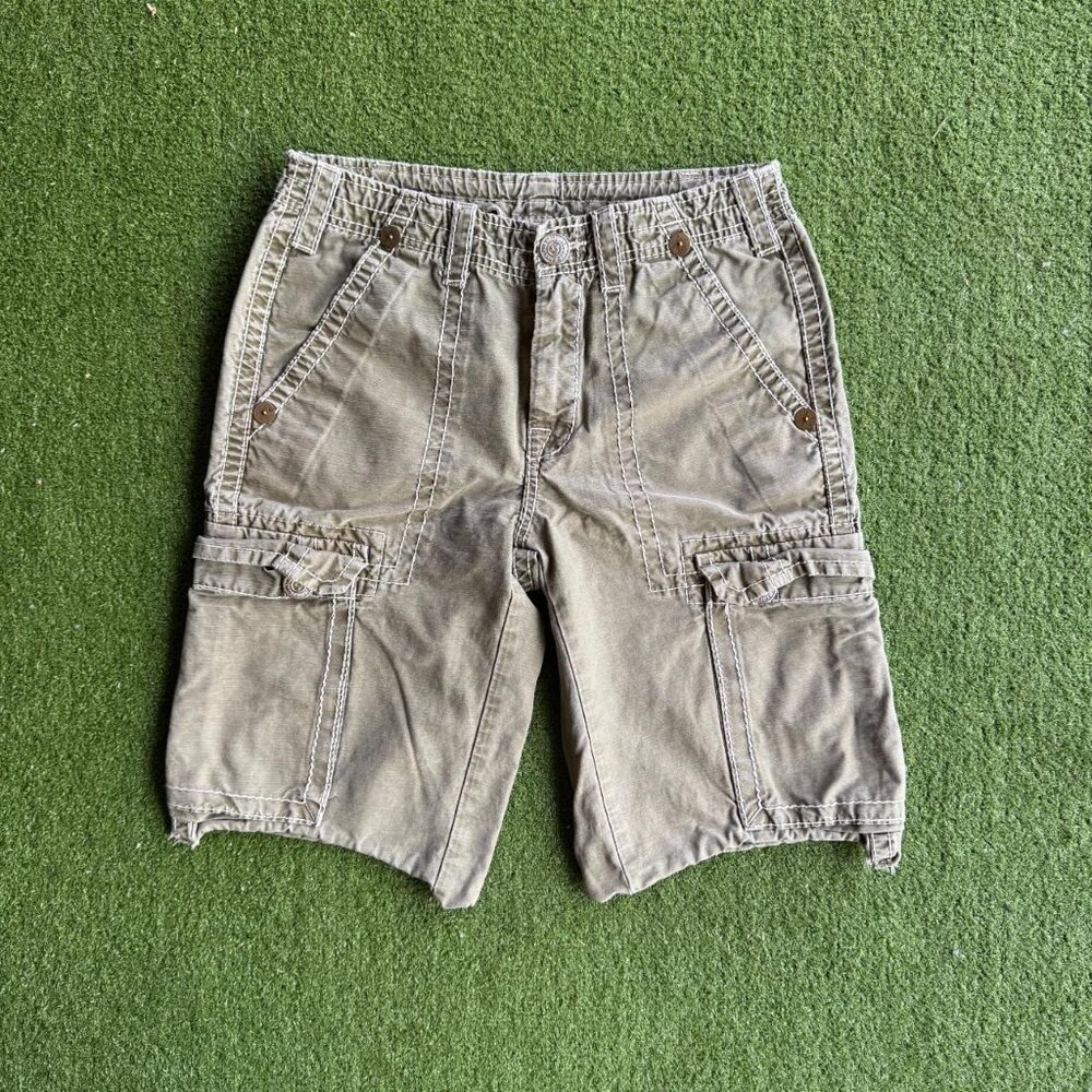 Vintage True Religion Khaki Cargo Shorts